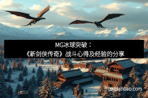 MG冰球突破：《新剑侠传奇》战斗心得及经验的分享